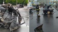Моторошна ДТП в Одесі: BMW розірвало навпіл, загинуло двоє людей (ФОТО/ВІДЕО 18+)