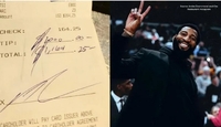 Баскетболіст NBA залишив щедрі чайові офіціантці (ФОТО)
