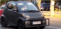 У Києві помітили автомобіль з незвичним захистом (ФОТО)