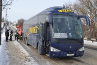 Міжнародний рейсовий автобус «застряг» у Рівному (ФОТО)