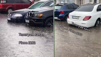 Місцями вода дістає до бамперів автівок: Через дощ у Рівному – потоп (ВІДЕО)