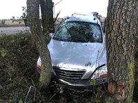 Двоє підлітків травмувались у ДТП: 18-річний водій влетів у дерево (ФОТО)