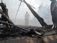 На Кореччині чоловік загинув на пожежі на власному дворі 