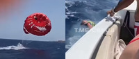 Українську туристку в Єгипті відірвало й понесло на парашуті. Вона врізалася головою в борт човна: показали ВІДЕО