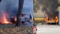 Серед дня у місті на Рівненщині вигорів автомобіль. Подейкують, що підпалили діти (ФОТО/ВІДЕО)