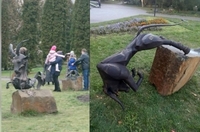 «Приматами» обізвали дітей в м. Рівне за те, що вони лазять по скульптурах (ФОТО/ВІДЕО)