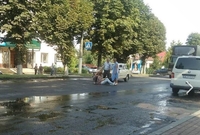 На переході у райцентрі збили дівчину (ФОТОФАКТ)