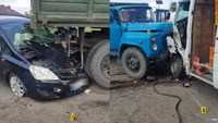 Потрійна автотроща на Рівненщині: водія буса затисло у салоні (ФОТО)