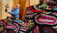 На Рівненщині переселенка з Чорнобаївки плете дизайнерські килимки (ФОТО)