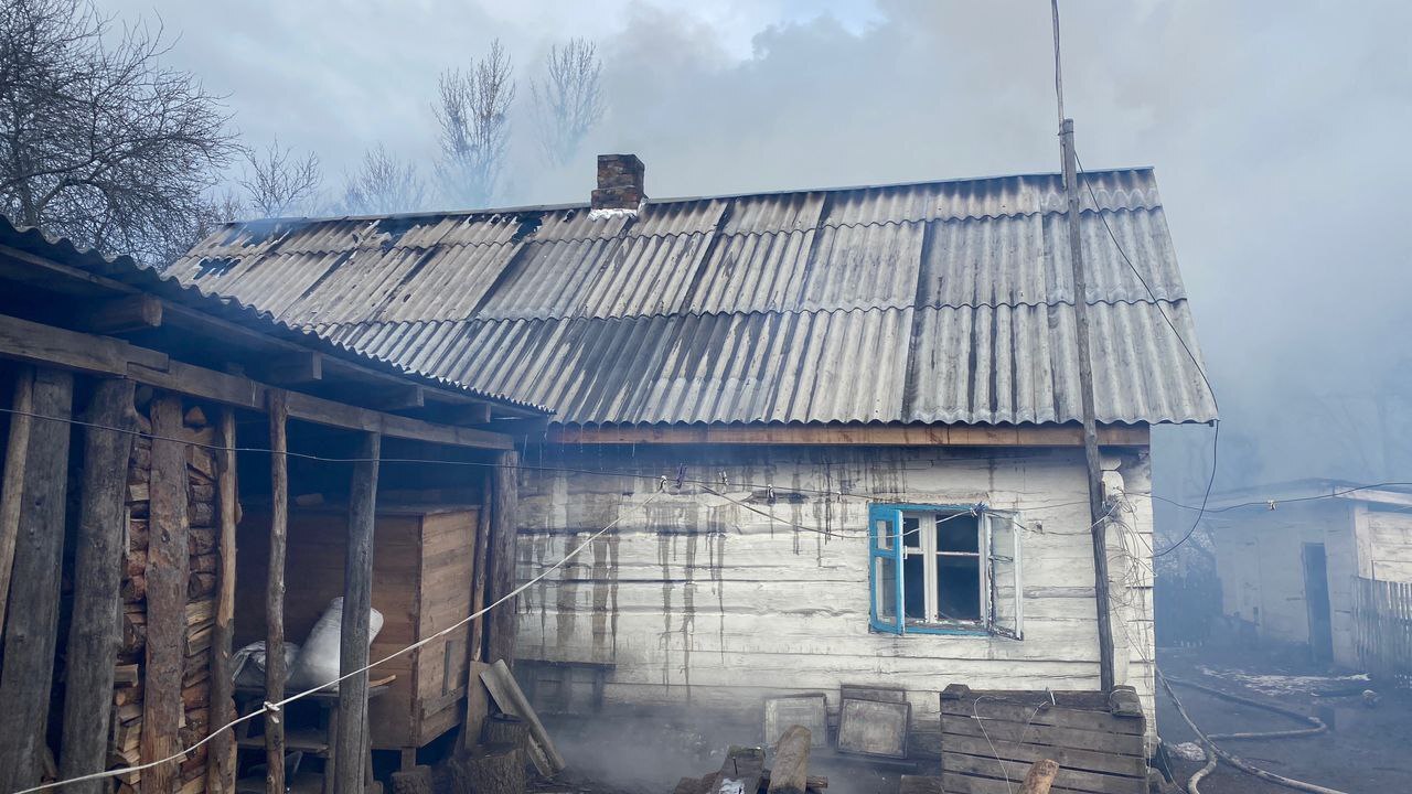 Будинок у селі Голичівка. Фото - ГУ ДСНС
