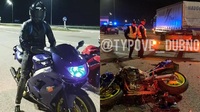 ДТП на Дубенщині: 23-річний мотоцикліст влетів у причіп вантажівки. Загинув на місці (ФОТО/ВІДЕО)