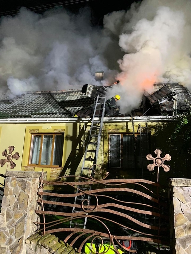 Пожежа в будинку Сергія Ткачука