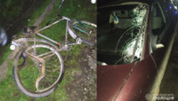 Пішохід з велосипедом потрапив під колеса легковика у Рівненському районі