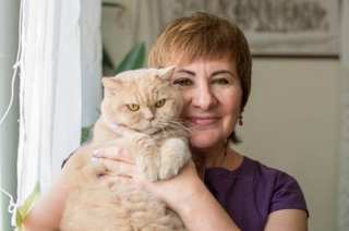 Наталка Діденко та її кіт Апельмон