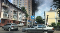 У центрі Рівного пожежа: дим - стовпом (ФОТО/ВІДЕО)
