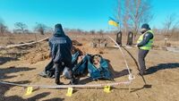На поховання вказав місцевий - у Бородянці на Київщині знайшли ще трьох застрелених цивільних (ФОТО)