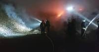 Понад два десятки рятувальників гасили пожежу у Здолбунові. Думали, горить завод (ФОТО/ВІДЕО)