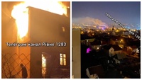 У центрі Рівного палає будинок: полум'я видно з різних куточків міста (ФОТО/ВІДЕО)