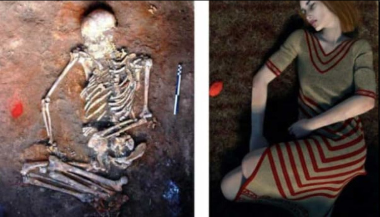 Фото ілюстративне. Реконструкція поховання жінки ямної культури
