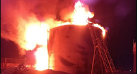 Безпілотник атакував нафтобазу на окупованій Луганщині, згоріло кілька резервуарів із пальним, — ЗМІ