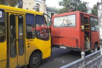 У центрі Рівного сталася ДТП з маршрутками (ФОТО)