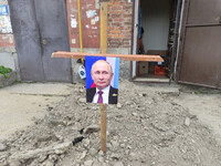 В місті на заході України поховали Володимира Путіна