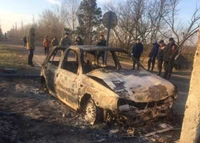 Євробляха згоріла на Рівненщині після ДТП 