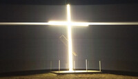 На Буковині освятили хрест, світло від якого видно за кілька кілометрів (6 ФОТО)