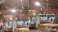 Вода зі стелі: раптова злива у Рівному затопила супермаркет (ВІДЕО)