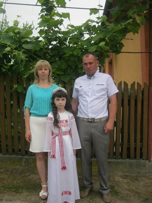 Ігор Гоменюк з дружиною та донькою