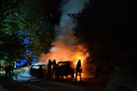 Пожежники оприлюднили фото нічного підпалу (ФОТО)