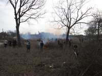 Селяни на Рівненщині влаштували толоку та палили гілля посеред села (ФОТО) 