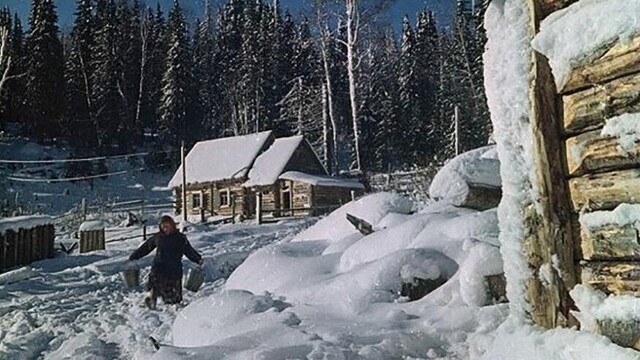 Зима на селі, 50-ті роки