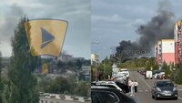 Величезний стовп диму: відомо, що горіло поблизу міської лікарні
