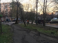 На Пушкіна у Рівному облаштовують парковку (7 ФОТО)