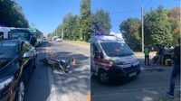 Мотоцикліст потрапив у ДТП поблизу Покровського собору (ФОТО)