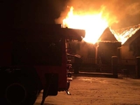 Використовували пічне опалення: деталі масштабної нічної пожежі на Рівненщині (ФОТО/ВІДЕО)