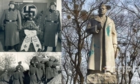 Пам’ятник на могилі генерала, який визволив Рівне, облили зеленкою в Києві (6 ФОТО)