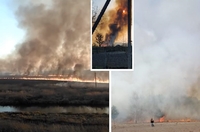 Біля Дубна — все у вогні, а на Костопільщині пожежу гасили 100 людей (ФОТО/ВІДЕО)