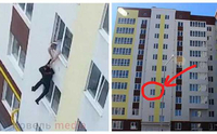 Людина-павук по-волинськи: крадій у Ковелі намагався втекти по стіні з 4-го поверху (ВІДЕО)
