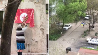 Окупанти лютують: українці нищать російську та радянську символіку у Маріуполі