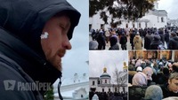 Серед натовпу «зомбі» московского патріархату, які прийшли до Лаври, помітили боксера Усика (ФОТО)