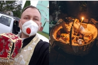 Священник з Тернопільщини придумав спосіб, як посвятити паски в умовах карантину